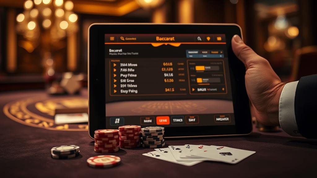 การวิเคราะห์สถิติบาคาร่าบน iPad