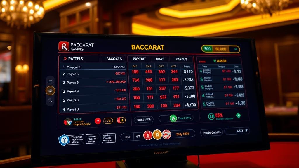 หน้าจอเกมบาคาร่า Dream Gaming (DG) พร้อมดีลเลอร์และสถิติ