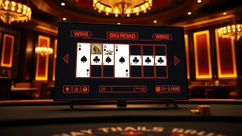 ตัวอย่างเค้าไพ่ถนนใหญ่ บาคาร่า รูปแบบสองตัด