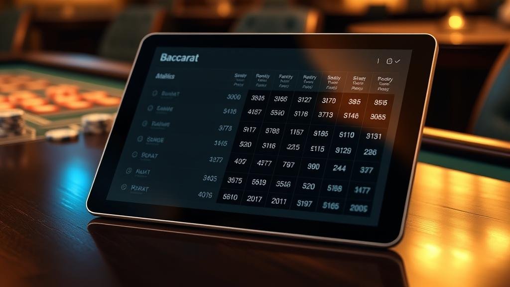 การเล่นบาคาร่าบนมือถือและแล็ปท็อปพร้อมการวิเคราะห์สถิติ