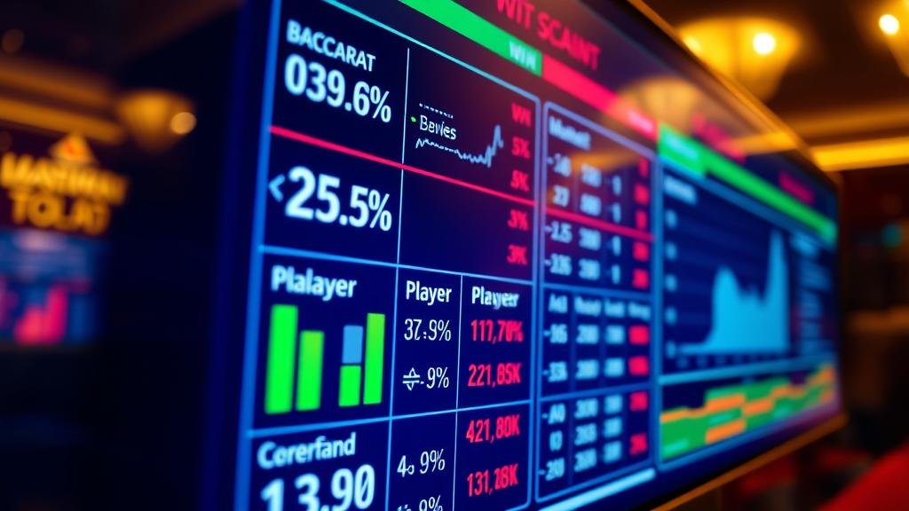 ตารางแสดงเค้าไพ่บาคาร่า