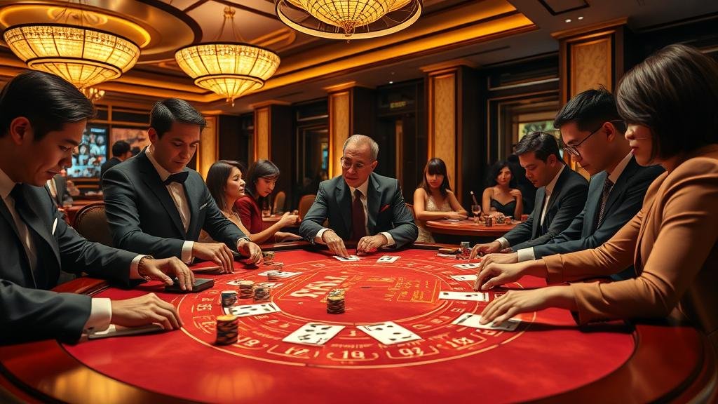 ภาพประกอบกลยุทธ์บันไดเงินบาคาร่า