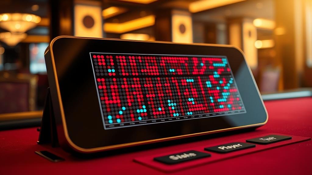 เค้าไพ่บาคาร่าลูกปัดแสดงแนวโน้ม