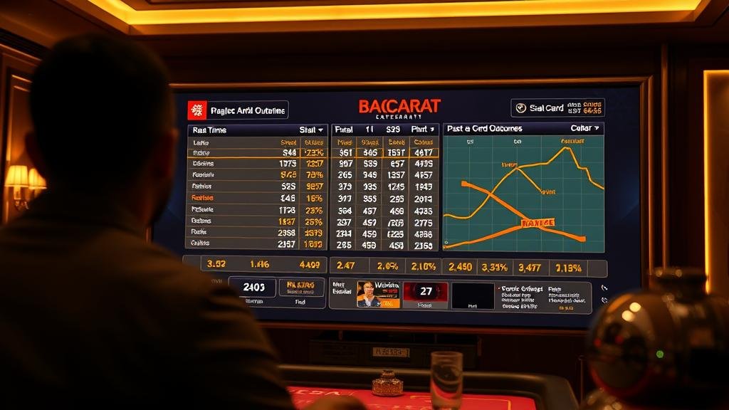 หน้าจอเกมบาคาร่า WM Casino แสดงเค้าไพ่ปิงปองและสามติด