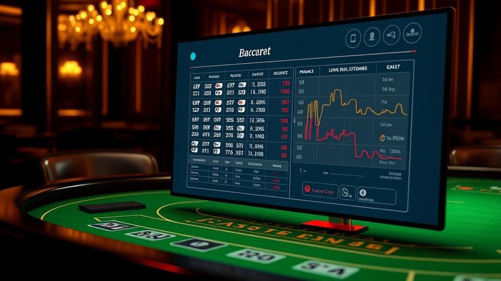 หน้าจอเกมบาคาร่า Pragmatic Play Live แสดงสถิติหลากหลาย