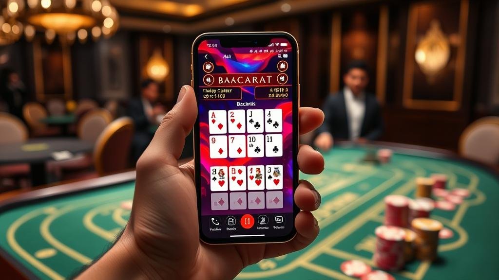 การบันทึกผลและทดสอบสูตรบาคาร่าบน iPad