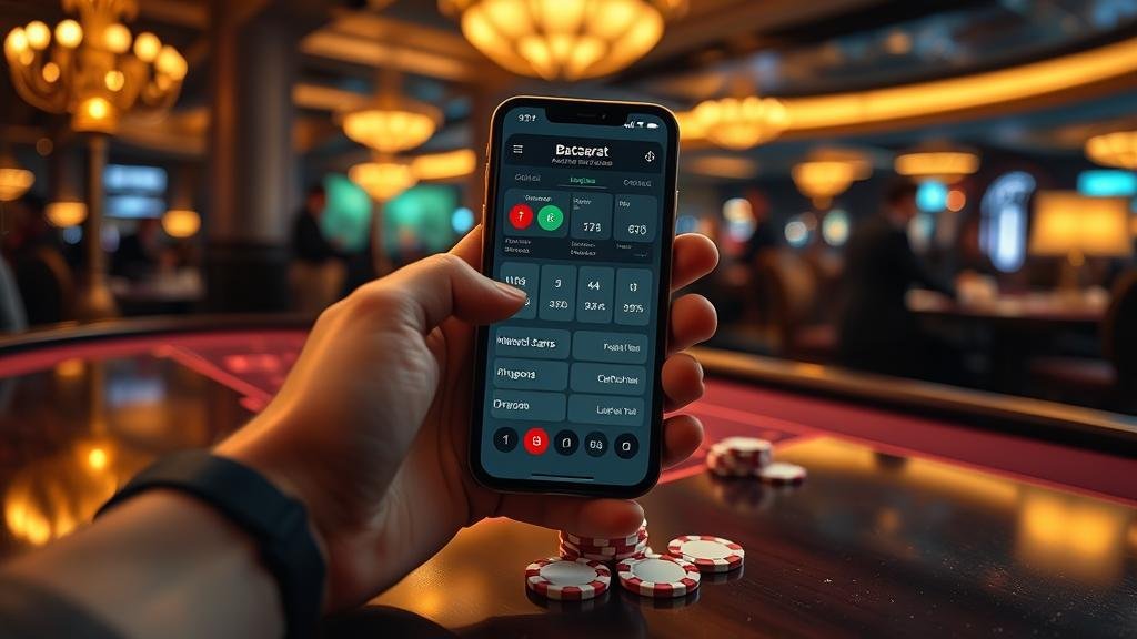 แอปพลิเคชันบันทึกผลบาคาร่าบนแท็บเล็ต