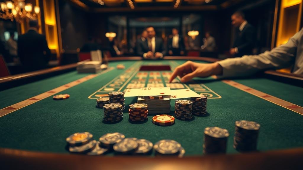 การเล่นบาคาร่าด้วยระบบ 1-3-2-4 บนแท็บเล็ต