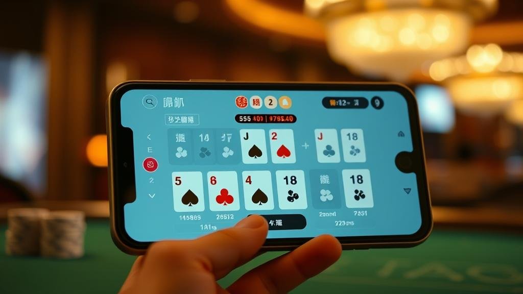 การบีบคาร์ดบาคาร่าบนหน้าจอมือถือ