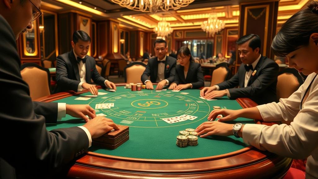 ตัวอย่างเค้าไพ่บาคาร่าที่นิยม