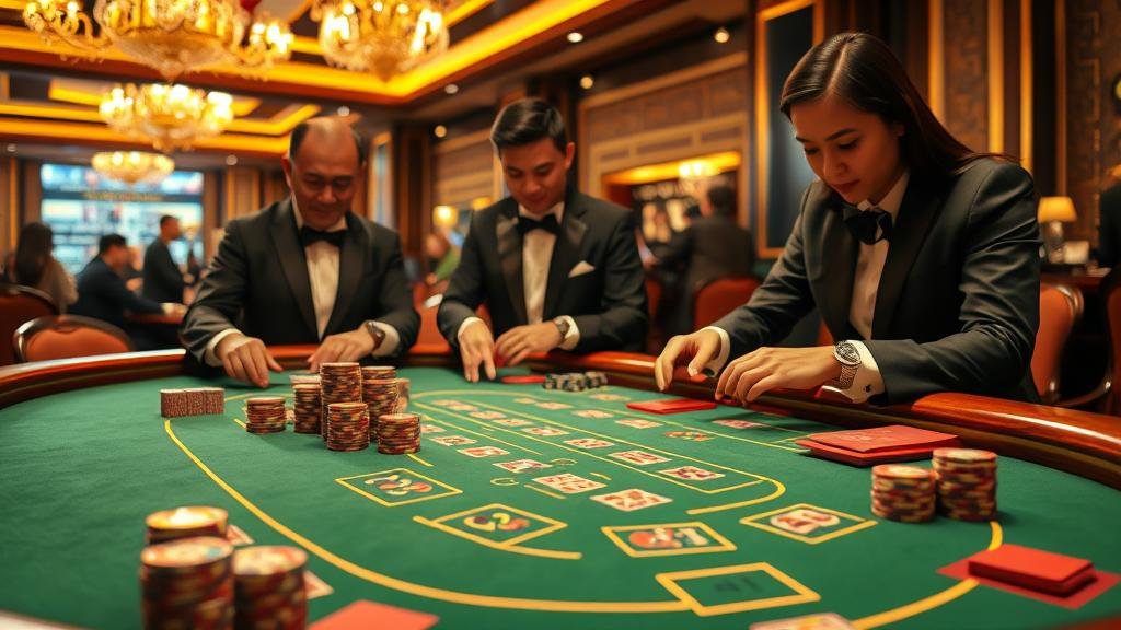 ภาพประกอบแนวคิดการเล่นบาคาร่า