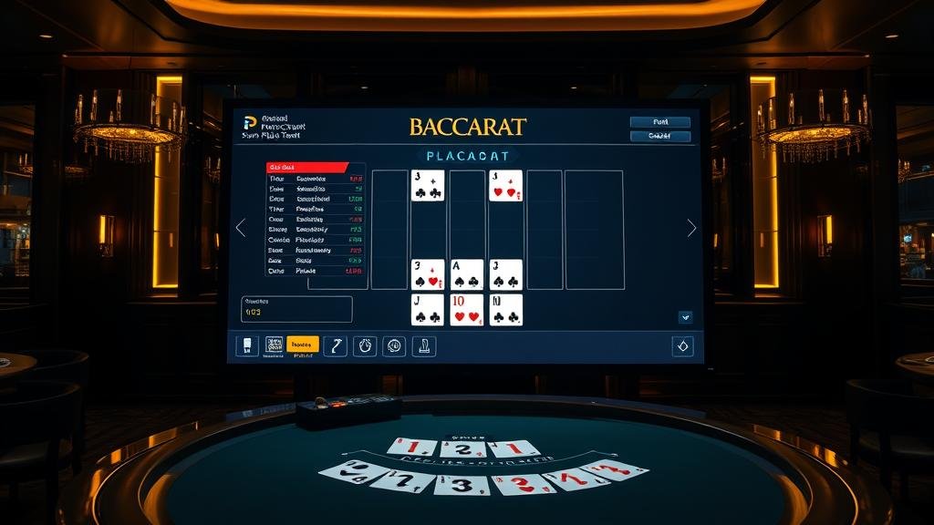 หน้าจอเกมบาคาร่า AG (Asia Gaming) ที่มีสีสันสดใส