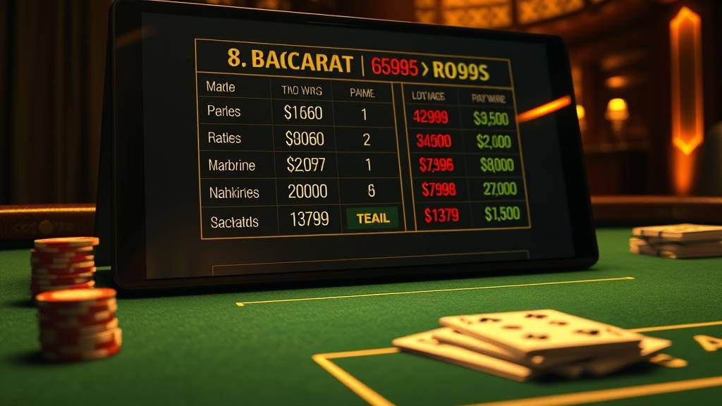 อินเทอร์เฟซเกมบาคาร่าจากค่ายต่างๆ