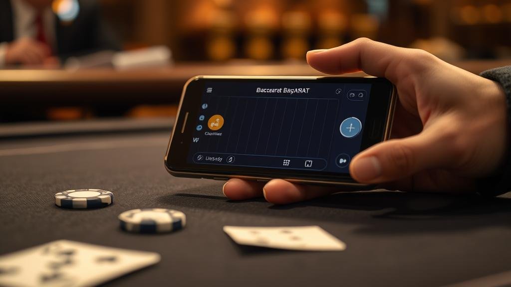 การทดสอบสูตรบาคาร่าบนแท็บเล็ต