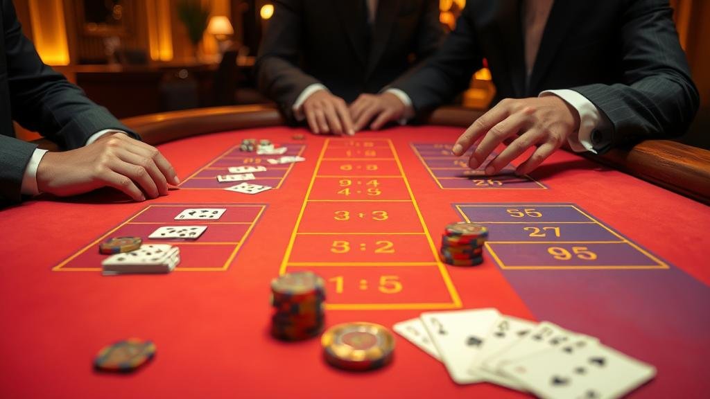 โต๊ะบาคาร่า Venus พร้อมรูปแบบสี่ตัด