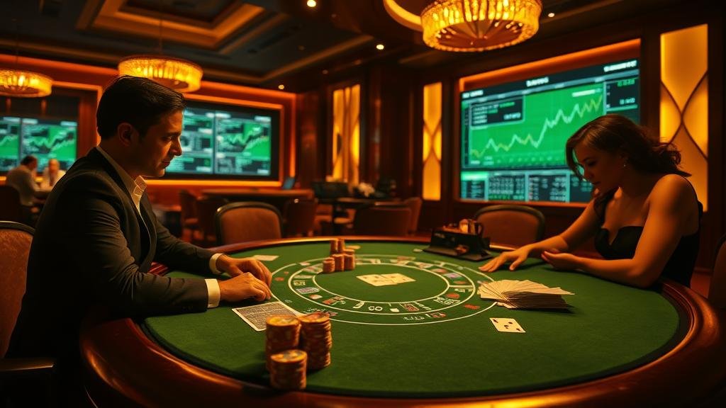 หน้าจอวิเคราะห์สถิติบาคาร่าพร้อมเปอร์เซ็นต์