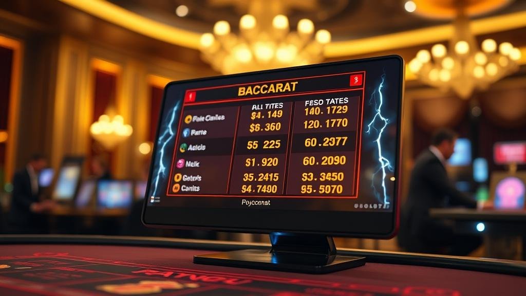 ภาพตัวอย่างเค้าไพ่บาคาร่า (Roadmaps)