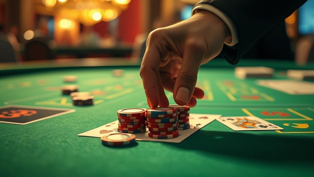 กราฟแสดงอัตราจ่ายและเปอร์เซ็นต์การชนะในเกมบาคาร่า