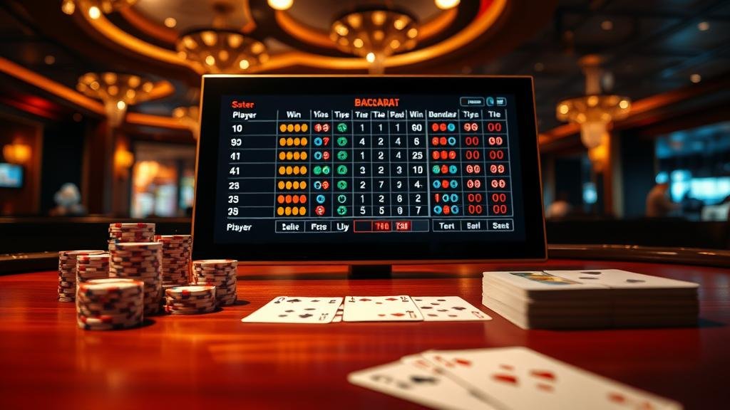 นักพนันบาคาร่ามืออาชีพกำลังวิเคราะห์สถิติ