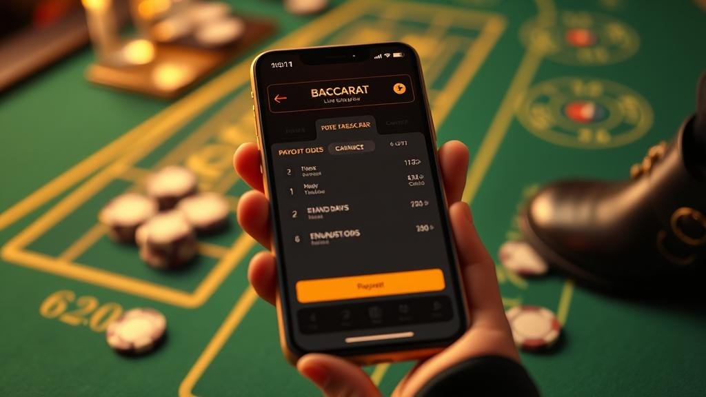 กราฟแสดงผลกำไรจากการเล่นบาคาร่า