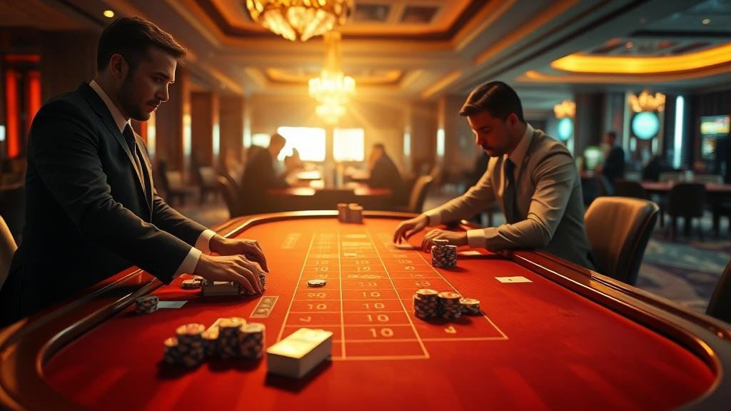 ตัวอย่างเค้าไพ่สลับคู่ในเกมบาคาร่า