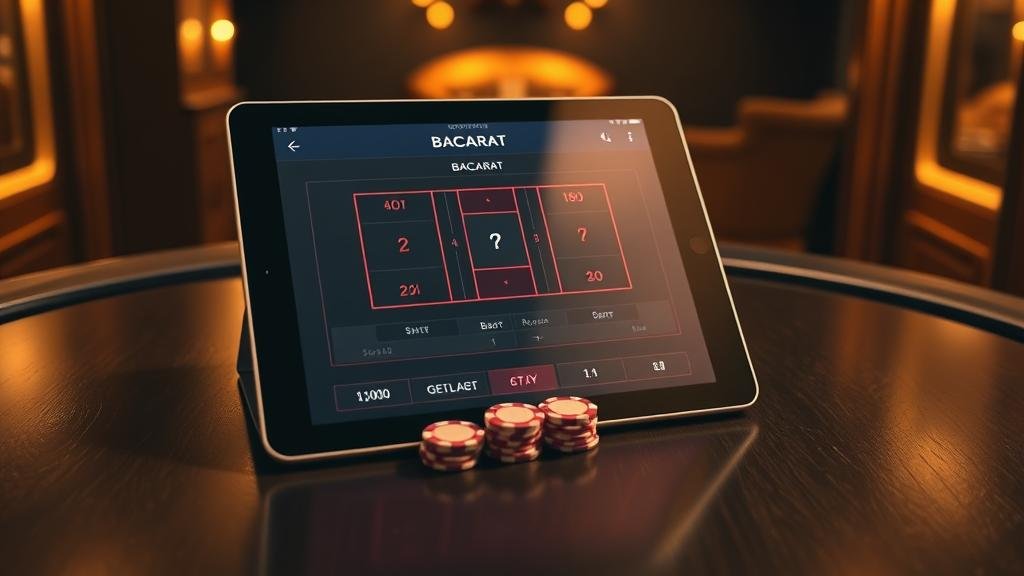 การอ่านเค้าไพ่บาคาร่าบนแท็บเล็ต