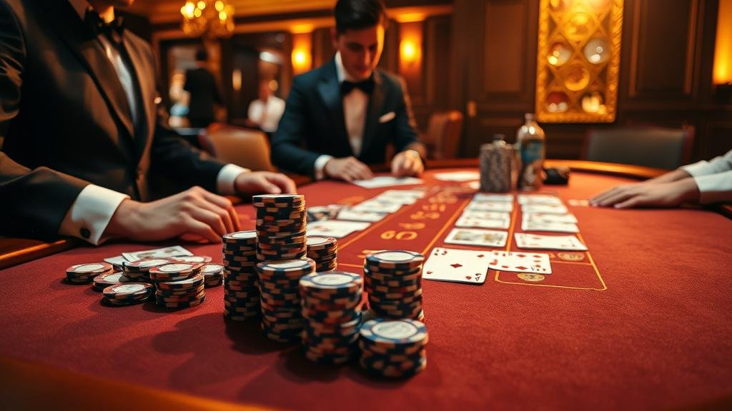 กราฟิกแสดงกลยุทธ์เดินเงินบาคาร่า