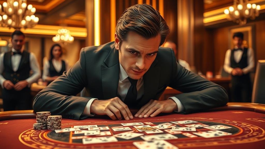 หน้าจอแสดงเค้าไพ่บาคาร่าจากค่าย WM