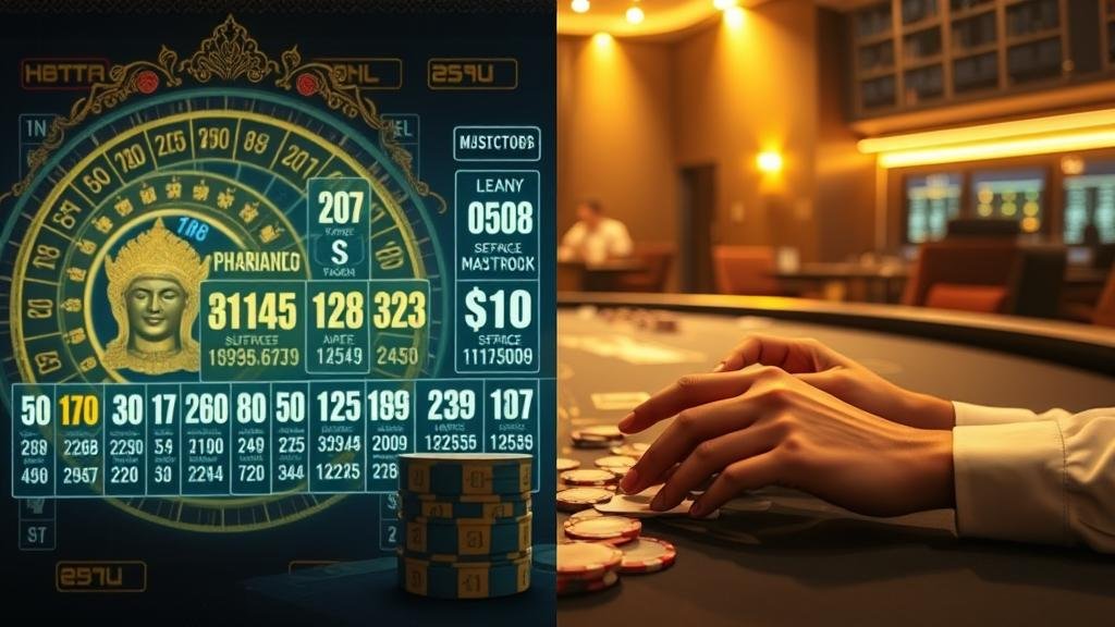 กราฟแสดงเปอร์เซ็นต์การออกรางวัลหวย