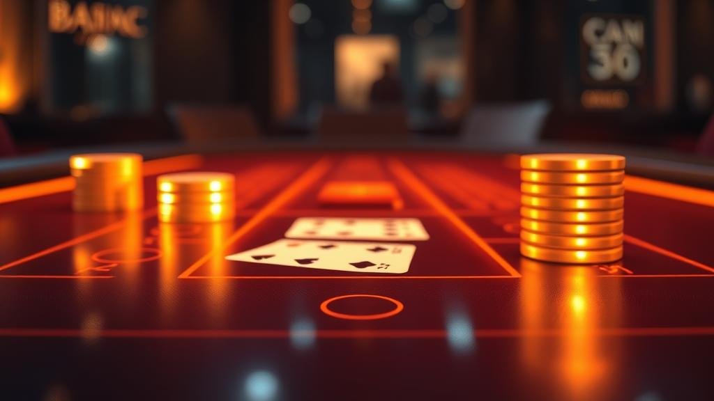 เค้าไพ่บาคาร่าที่แสดงผลการชนะ