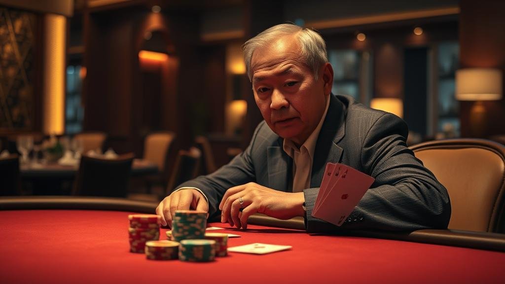 หน้าจอเกมบาคาร่า แสดงผลแต้มผู้เล่นและเจ้ามือ