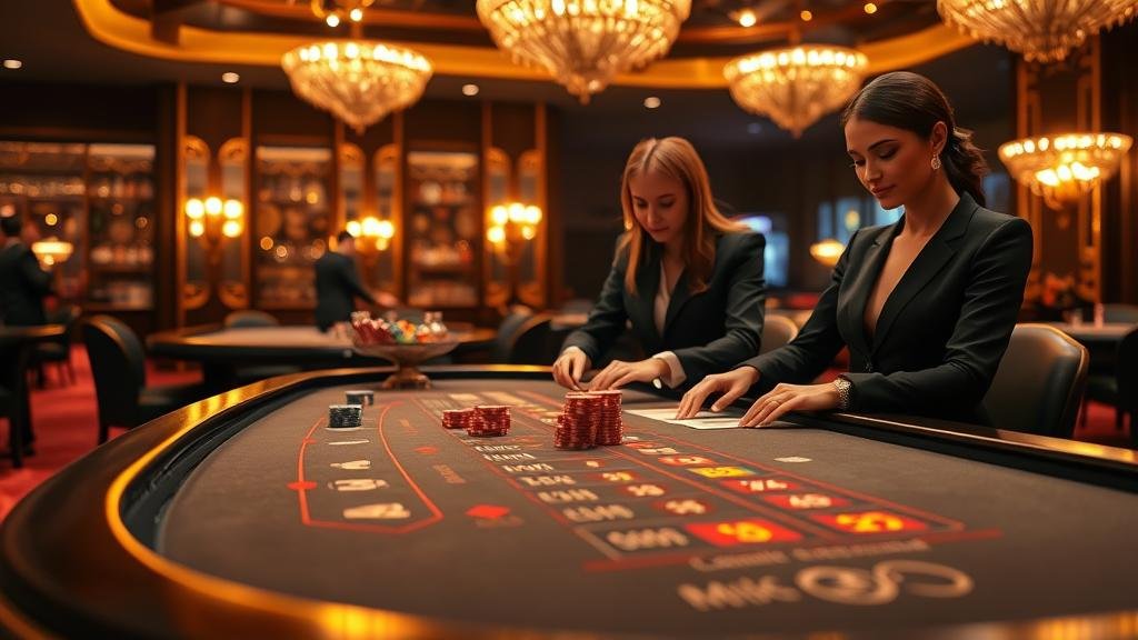 ภาพบรรยากาศบาคาร่าสด Evolution Gaming