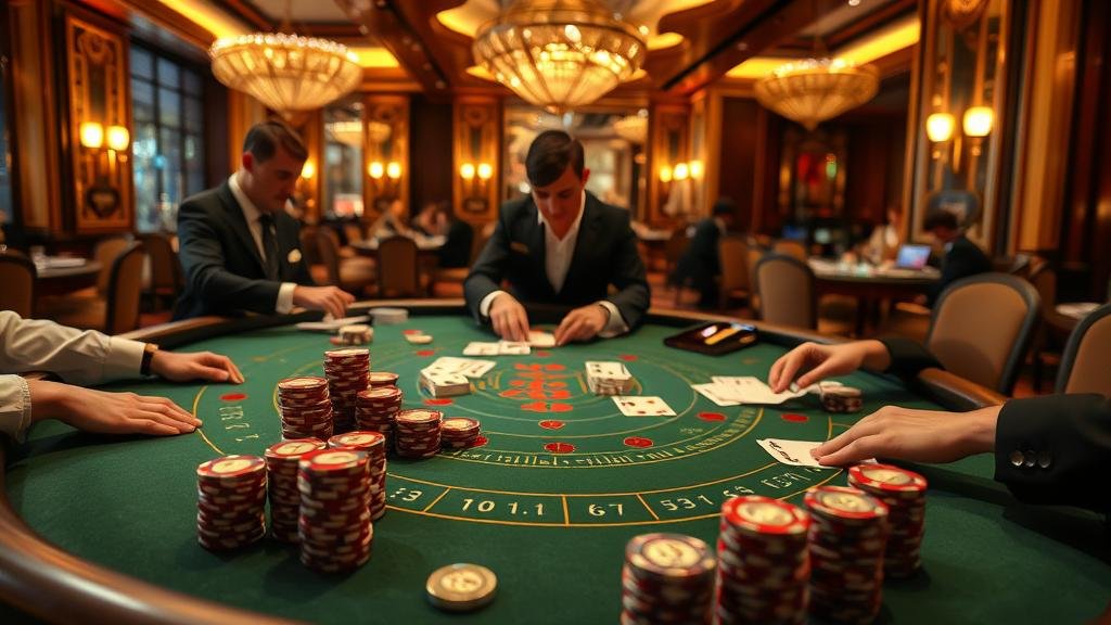 หน้าจอแสดงเค้าไพ่บาคาร่าแบบต่างๆ