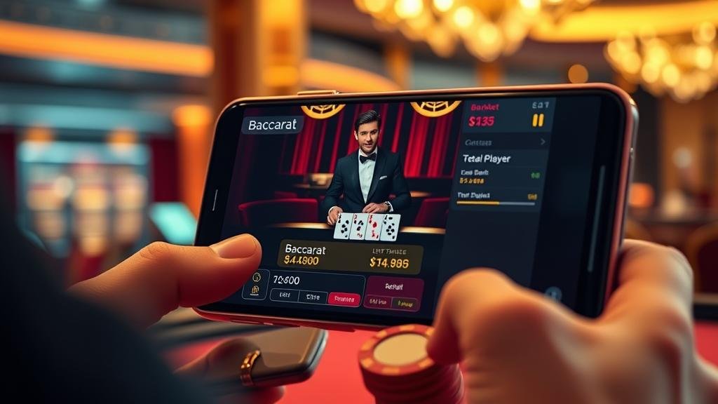 การวางเดิมพันบาคาร่าบนแท็บเล็ต