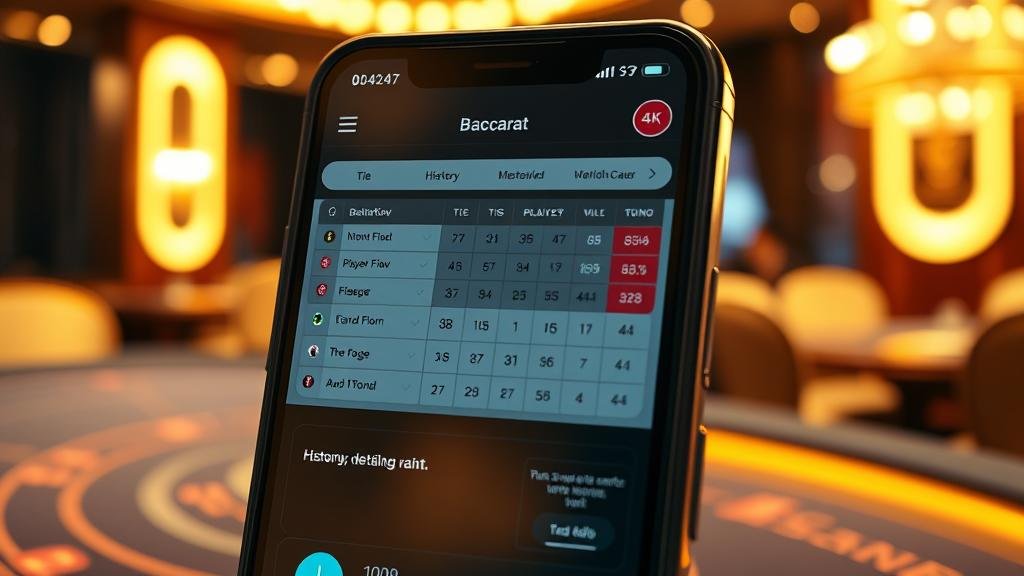 การวิเคราะห์สถิติบาคาร่าบนมือถือ