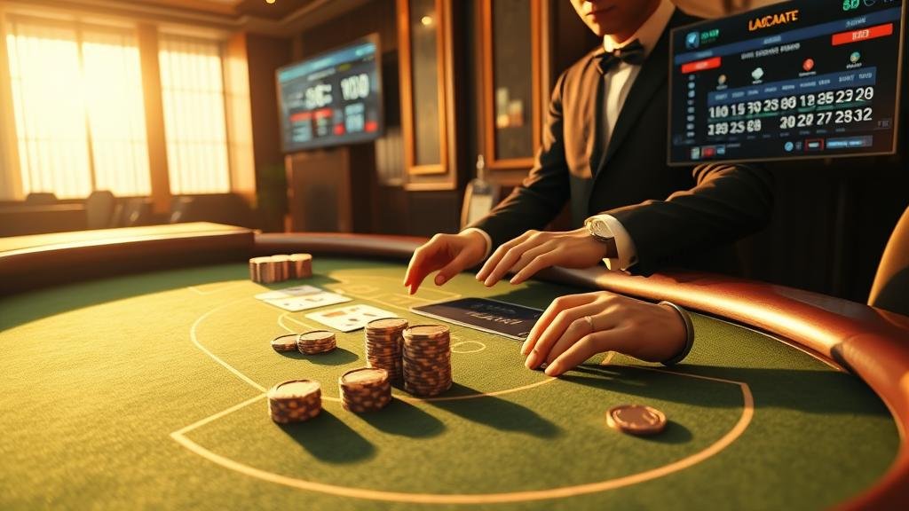 อินโฟกราฟิกแสดงรูปแบบเค้าไพ่บาคาร่าและกลยุทธ์การเดิมพัน