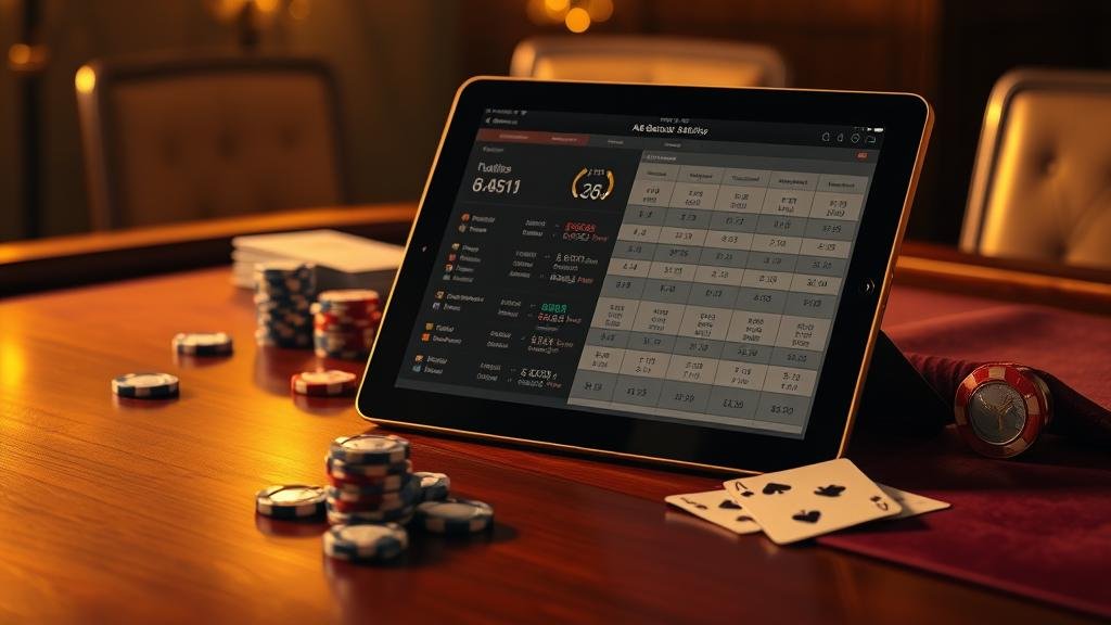 การบริหารเงินทุนและตั้งเป้ากำไรบาคาร่าบนแท็บเล็ต