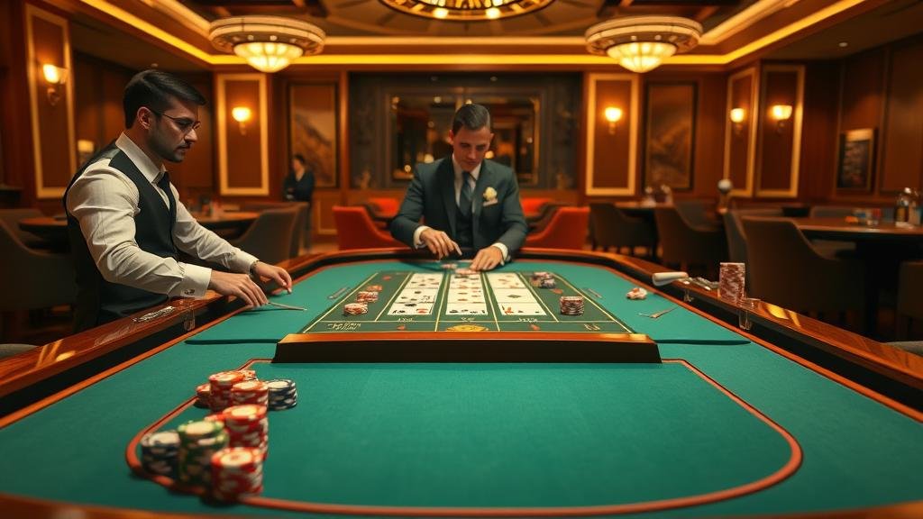 หน้าจอเกมบาคาร่า EBet พร้อมสถิติเค้าไพ่