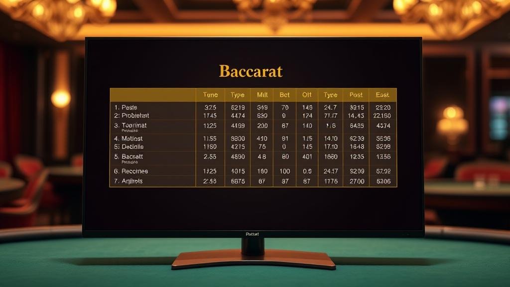 ตัวอย่างเค้าไพ่บาคาร่า ถนนตาโต (Big Road)