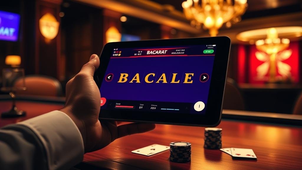 การดูสถิติบาคาร่าบนแท็บเล็ต