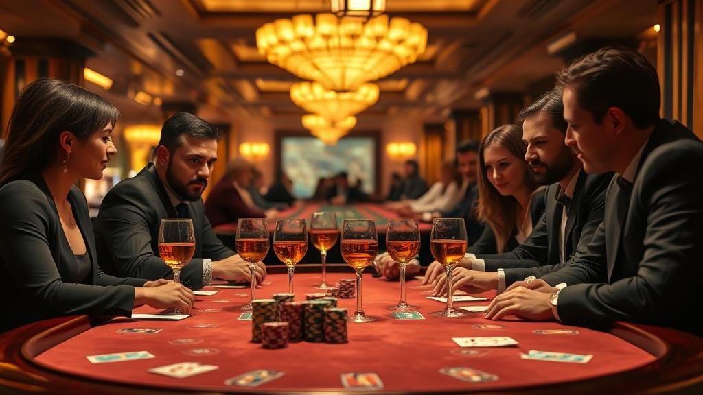 ดีลเลอร์สาวสวยกำลังแจกไพ่บาคาร่าสด