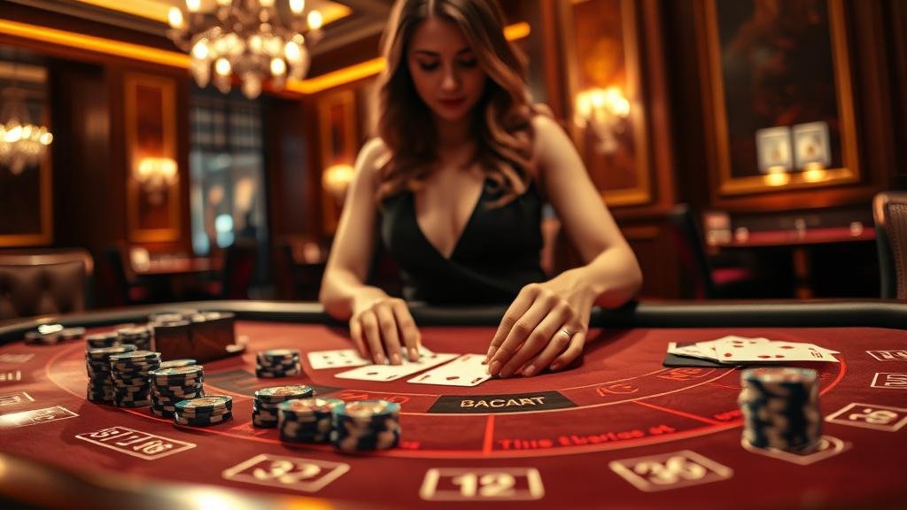 ตัวอย่างเค้าไพ่มังกรในเกมบาคาร่า