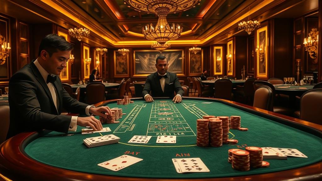 ตัวอย่างเค้าไพ่บาคาร่า สองติด บนถนนใหญ่