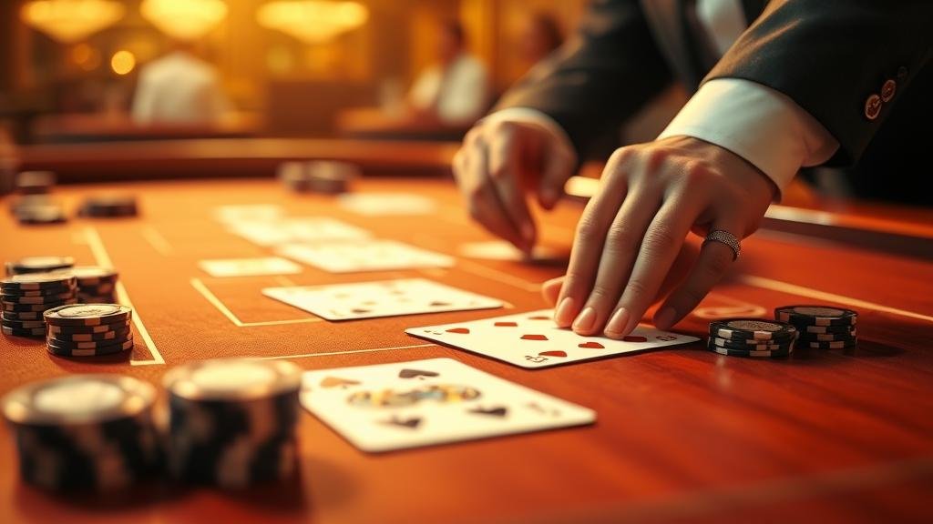 หน้าจอเกมบาคาร่าบนมือถือพร้อมเทคนิคอ่านเค้าไพ่