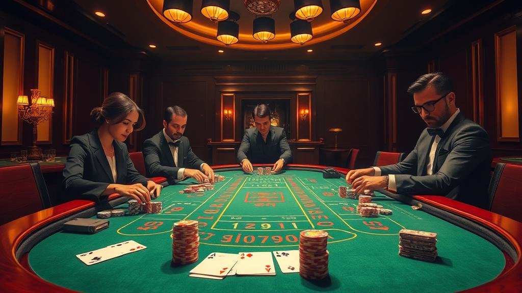 กราฟแสดงเปอร์เซ็นต์การวางเดิมพันบาคาร่า