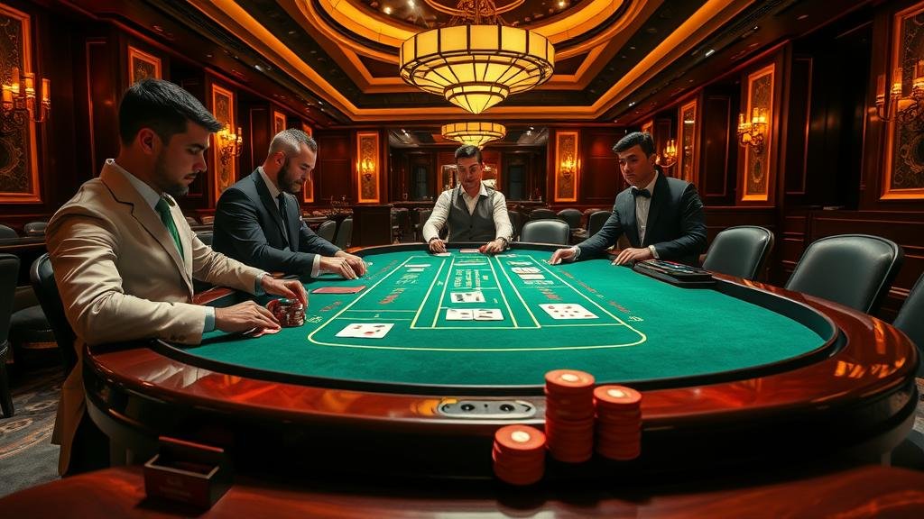 หน้าจอโทรศัพท์มือถือแสดงเกมบาคาร่าพร้อมข้อมูลอัตราจ่าย