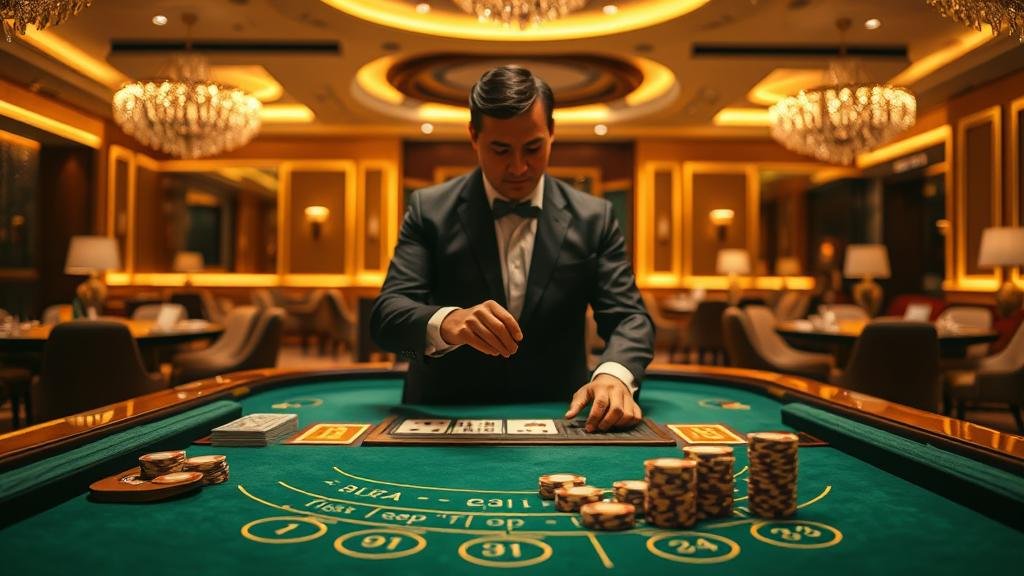 ตัวอย่างการเดินเงินแบบบันไดเงินในบาคาร่า