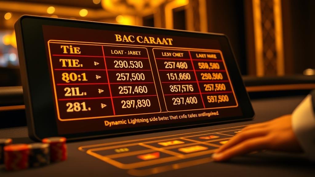 แผนภาพแสดงเค้าไพ่บาคาร่า ถนนใหญ่ และ ถนนตาโต