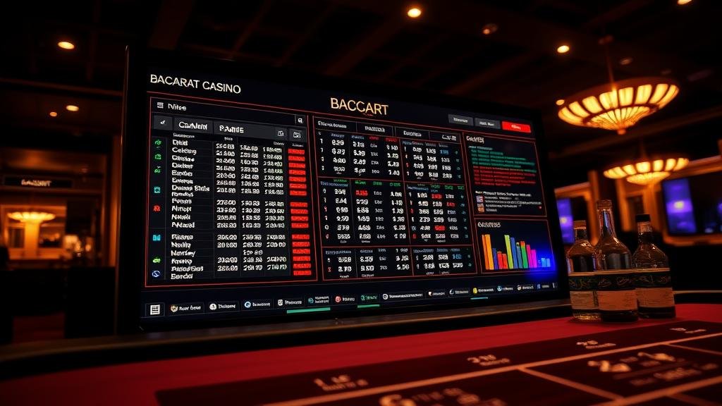 กราฟสถิติบาคาร่า DG ที่แสดงผลลัพธ์ Banker, Player, Tie