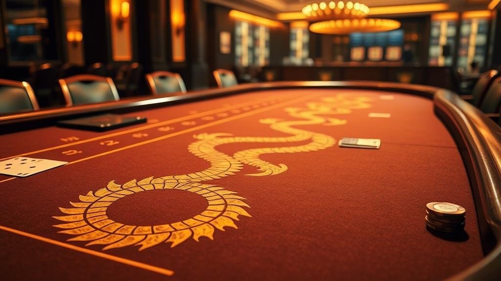 หน้าจอเกมบาคาร่า Evolution พร้อมตัวเลือกการเดิมพัน